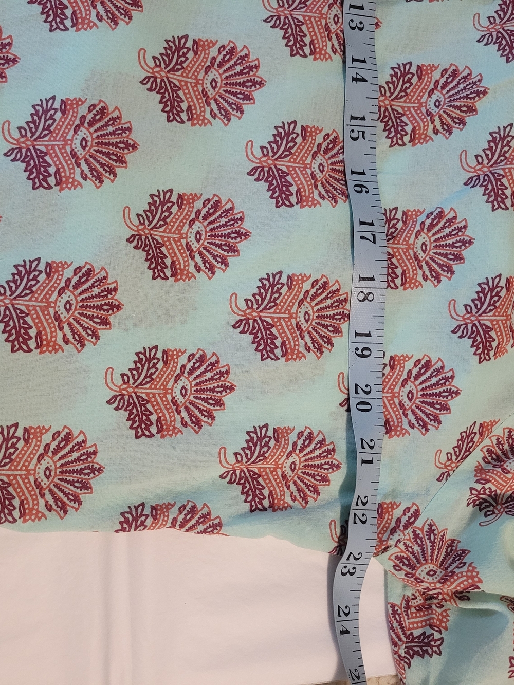 Sundance Rosalie Light Aqua Printed Button-Front Shirt - Picture 10 of 12